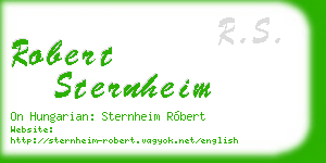robert sternheim business card