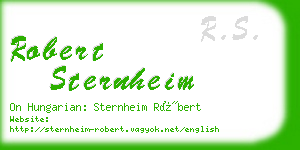 robert sternheim business card